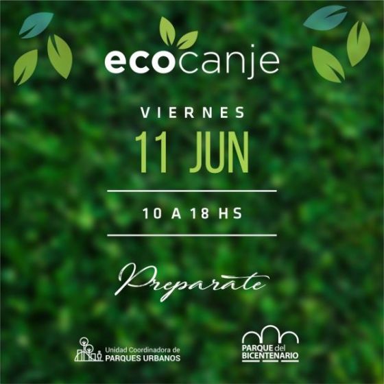 Jornada de ecocanje en el Parque del Bicentenario