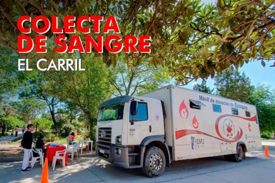 El Centro Regional de Hemoterapia recibirá donaciones de sangre en El Carril