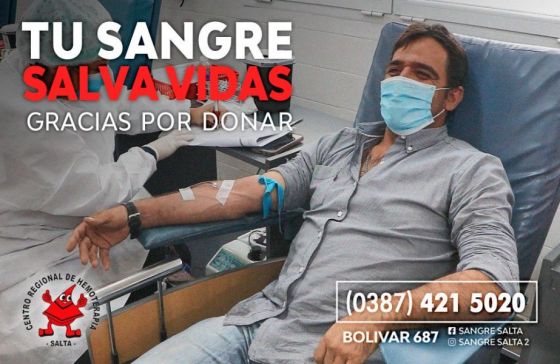 Hoy se realizará una colecta de sangre en el Alto Noa Shopping