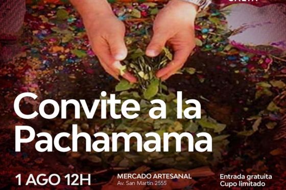 Convite a la Pachamama en el Mercado Artesanal Salta