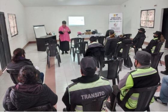 Seguridad Vial capacitó a autoridades de tránsito de Campo Santo