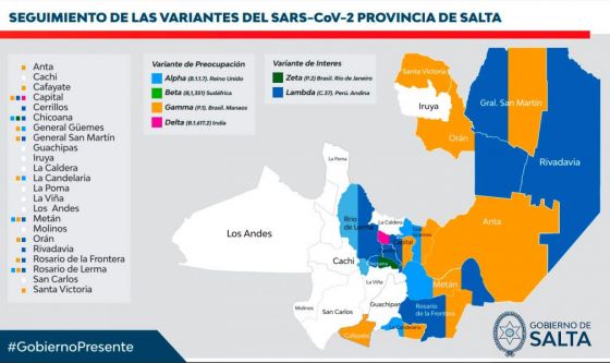 No hay contagiados con la variante Delta por contacto con el paciente cero salteño