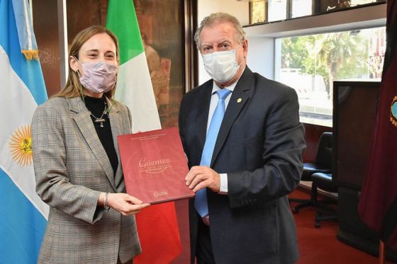 El vicegobernador recibió a la encargada de negocios de la Embajada de Italia