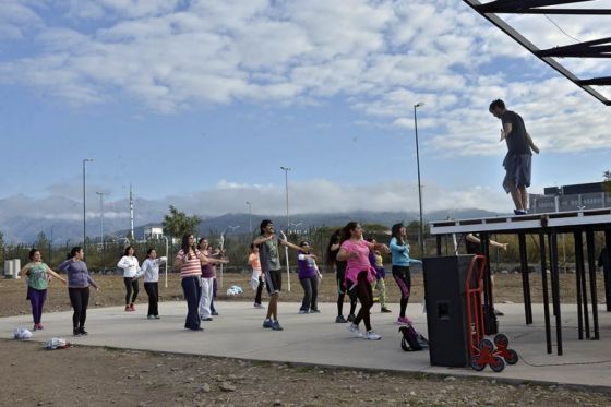 Clases de gimnasia en los Parques Urbanos