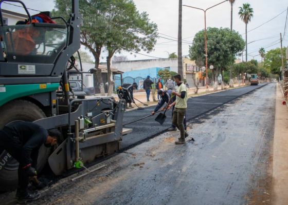 Recambio de cañerías y trabajos de repavimentación en Embarcación