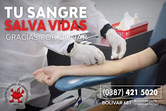 Hoy habrá colecta de sangre en el barrio San Francisco Solano