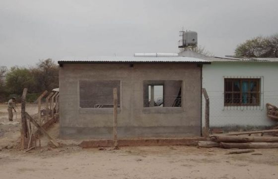 Obra de refacción y ampliación en escuela del paraje Tres Horcones