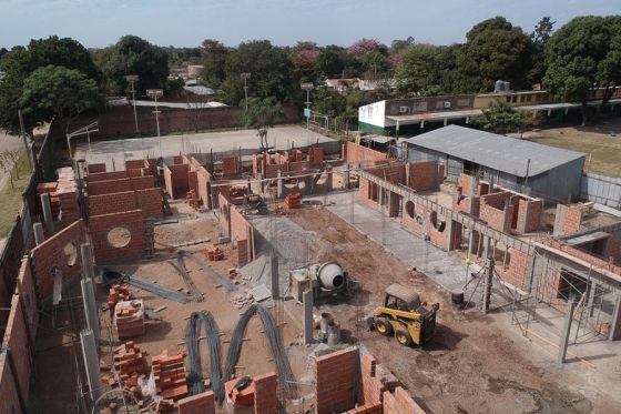 El Gobierno avanza en la construcción de la sala de nivel inicial Cacique Cambai