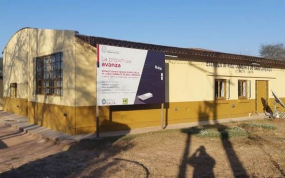 Refaccionaron una escuela de paraje El Brete