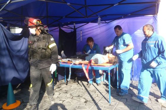 El SAMEC organizó la cobertura sanitaria por la procesión del Milagro