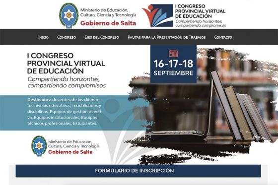 Salta desarrolla el I Congreso Provincial Virtual de Educación