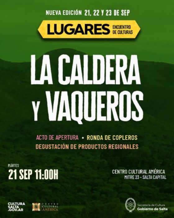 Comienza hoy Lugares con el Arte y la Cultura de La Caldera y Vaqueros