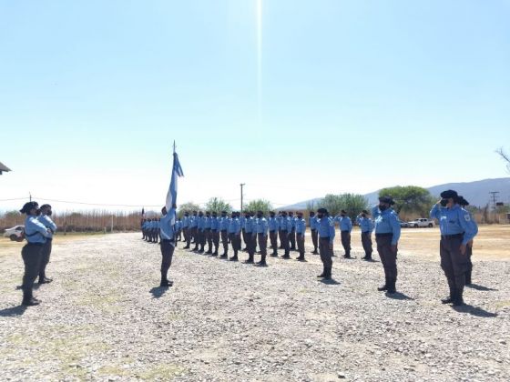 Acto de Jura a la Bandera Nacional en la escuela de Cadetes del Servicio Penitenciario de Salta