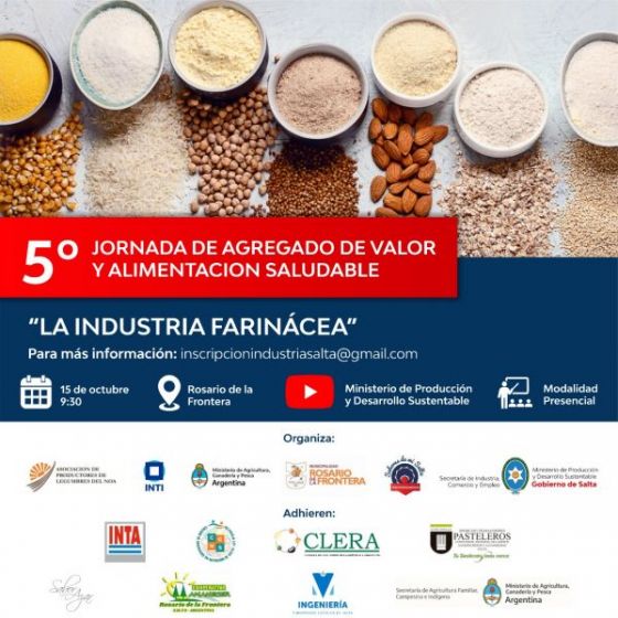 Hoy se realizará la V Jornada de Agregado de Valor y alimentación saludable