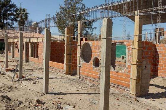 Avanzan las obras en la escuela Facundo Zuviría de Cafayate