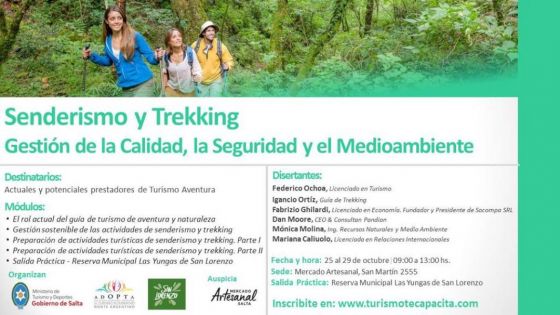 Comienza hoy un curso sobre Senderismo y Trekking para avanzar en la calidad del turismo aventura