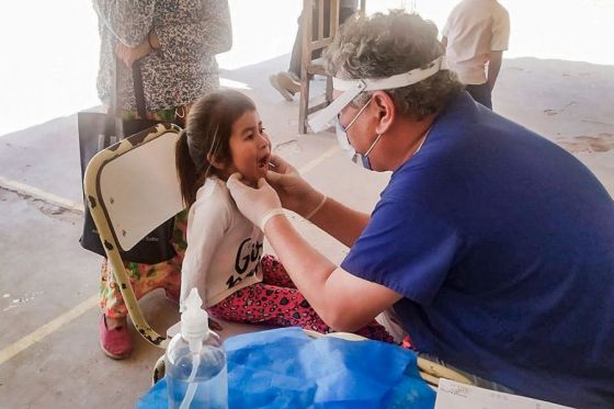 Profesionales de la salud brindaron asistencia sanitaria en una escuela de Dragones