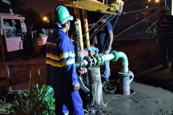 Se restableció el servicio de agua en zona este