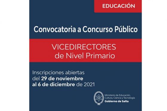 Llaman a concurso público para cubrir 418 cargos de vicedirectores de primaria