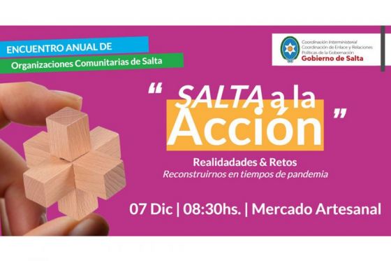 Invitan a organizaciones comunitarias a participar del encuentro anual Salta a la Acción