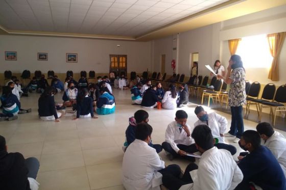 Estudiantes de Campo Quijano participaron de un taller sobre prevención del acoso escolar