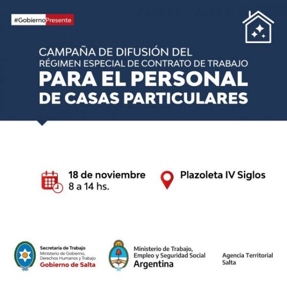 En la plazoleta IV Siglos, se difundirá información para trabajadoras de casas particulares