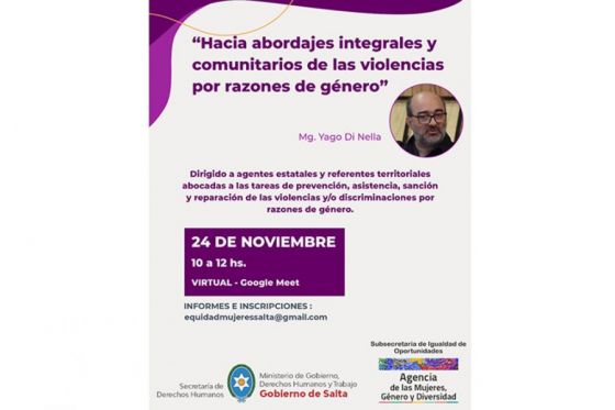 Conversatorio “Hacia abordajes integrales y comunitarios de las violencias por razones de género”