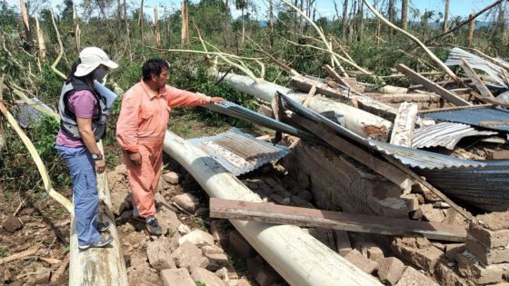 Tras el fuerte temporal no quedan evacuados en la localidad de Los Naranjos, 54 familias recibieron ayuda del Gobierno