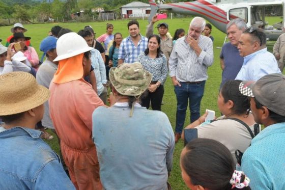 La Provincia despliega un operativo de asistencia en los parajes Los Naranjos y Río Blanquito