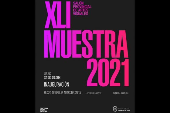 Inaugura la muestra del XLI Salón Provincial de Artes Visuales