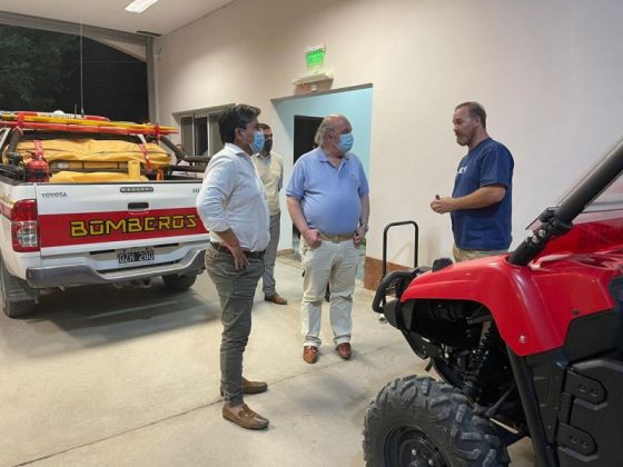 Funcionarios de Seguridad supervisaron el cuartel de Bomberos Voluntarios de Cafayate