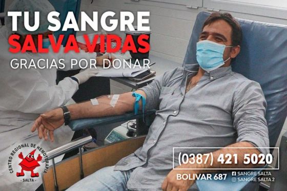 Hoy se hará promoción y colecta de sangre en General Güemes