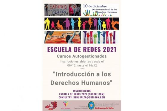 Inscripciones abiertas: capacitación en temas de derechos humanos