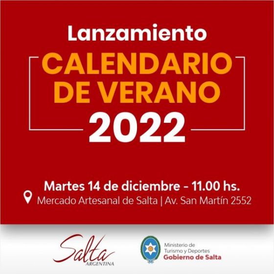 Presentan el calendario turístico para la temporada de verano 2022