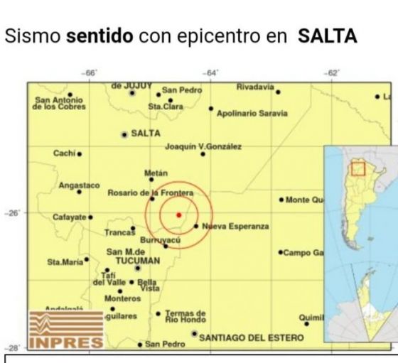 Continúa el relevamiento de situación en el sur provincial por el sismo registrado hoy