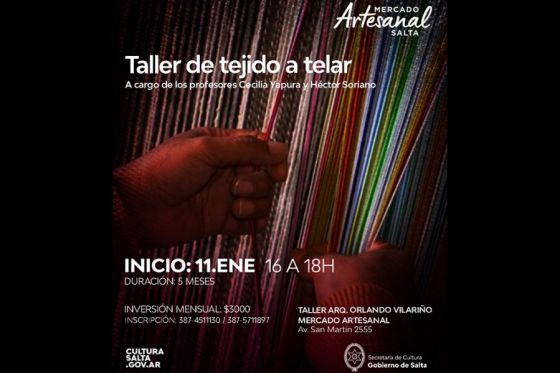 El Mercado Artesanal dictará un taller de proceso y producción textil