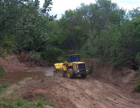 Vialidad trabaja en la ruta provincial 19-S, afectada por las precipitaciones