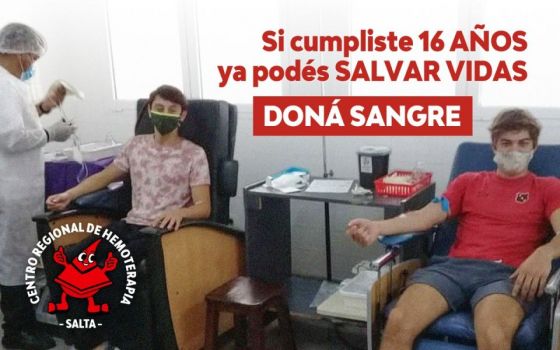 A partir de los 16 años los menores de edad ya pueden donar sangre y salvar vidas