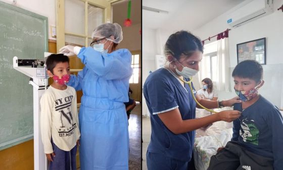 Se realiza control de salud a niños cuyos padres trabajan en la cosecha de tabaco