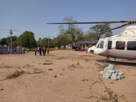 Refuerzan asistencia aérea a comunidades aisladas