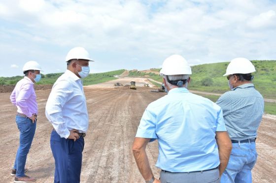 Dib Ashur verificó el avance de las obras en la circunvalación noroeste