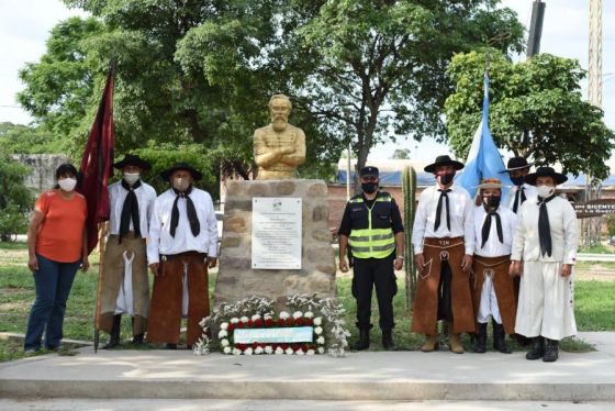 En El Sauce se conmemoró el 237 aniversario del nacimiento de Güemes