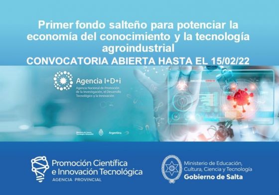 Últimos días de inscripción para el 1° Fondo Salteño para la Economía del Conocimiento y la Tecnología Agroindustrial