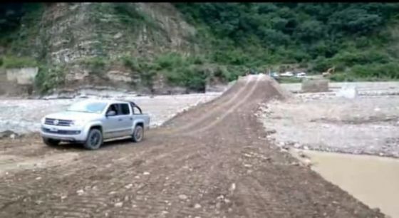 Se rehabilitó el paso a Los Toldos por el puente Bailey