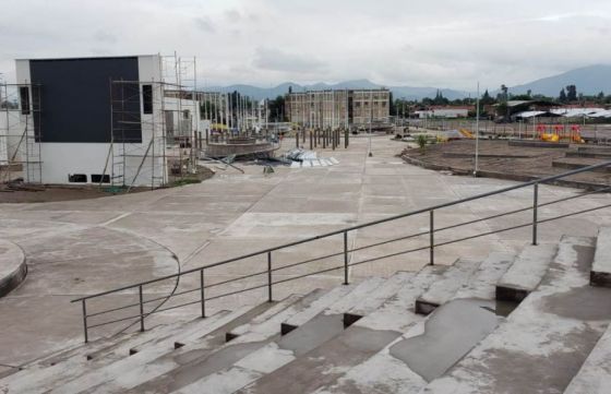 Etapa final de construcción del nuevo parque urbano de la zona sur de Capital