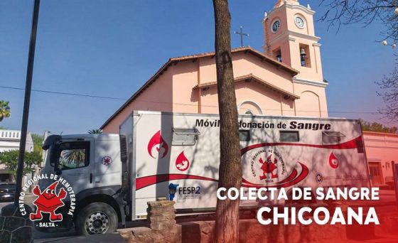 Colecta de sangre de todo grupo y factor en Chicoana