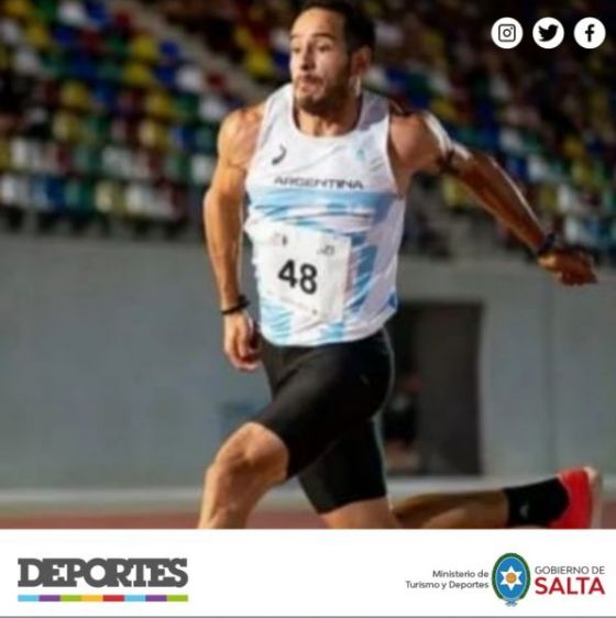 Destacada actuación del salteño Díaz en el Sudamericano de Atletismo