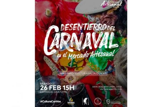 Desentierro del Carnaval en el Mercado Artesanal