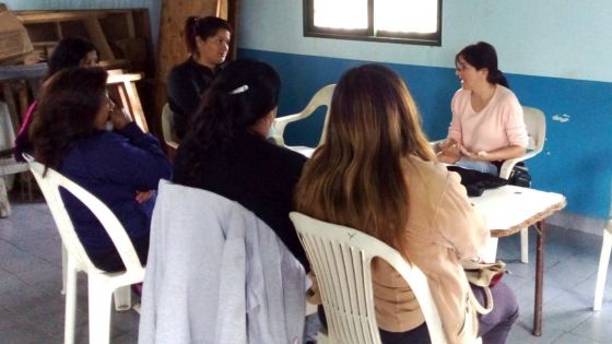 Mujeres referentes de comedores participaron de un taller sobre violencia familiar