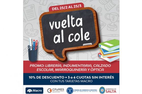 Están vigentes los beneficios de promo Vuelta al Cole 2022